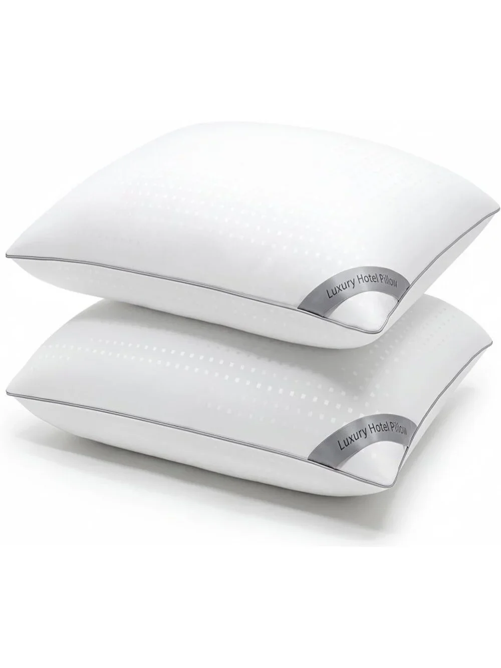〽️King Size Cooling Bed Pillows 2 Pack Microfiber Cover Sleeping Pillow Set